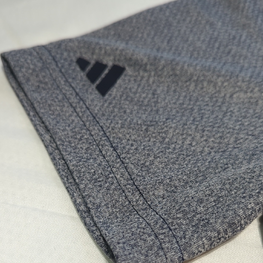 Adidas Men's Heathered Gray Polo Shirt - Picture 3 of 11